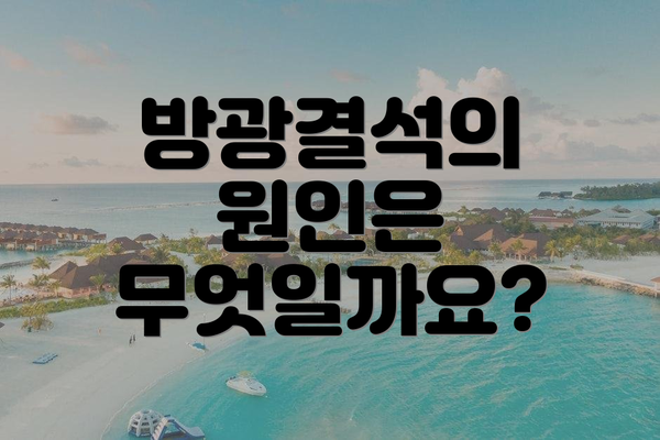 방광결석의 원인은 무엇일까요?