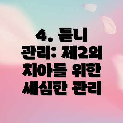 4. 틀니 관리: 제2의 치아를 위한 세심한 관리