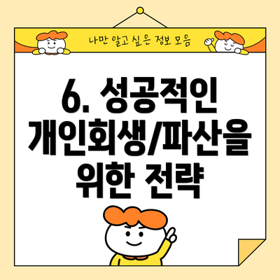 6. 성공적인 개인회생/파산을 위한 전략