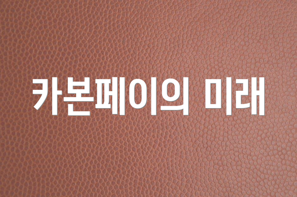 카본페이의 미래