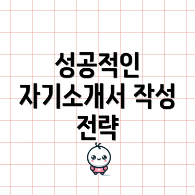 성공적인 자기소개서 작성 전략