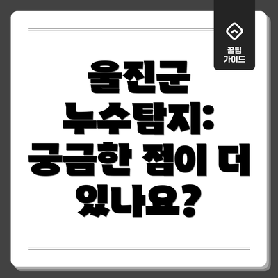 울진군 누수탐지:  궁금한 점이 더 있나요?