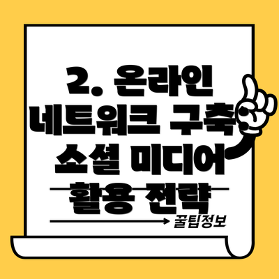 2. 온라인 네트워크 구축: 소셜 미디어 활용 전략