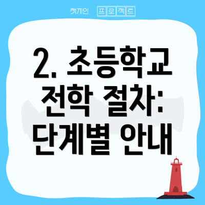2. 초등학교 전학 절차: 단계별 안내